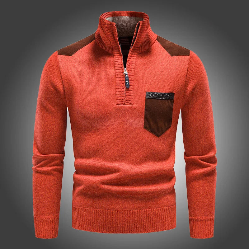 Generisch Fleecepullover voor heren, winter, wintertrui voor heren