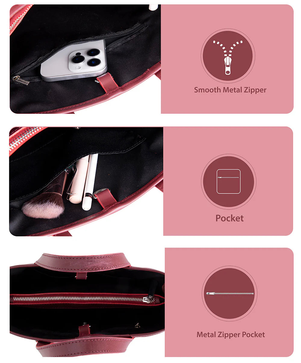 Valliro Leren Tote Tas