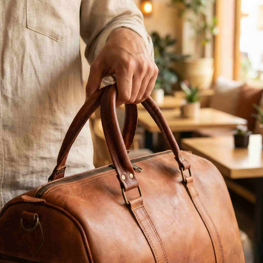 Handbagage van leer: reis slim en stijlvol met minder spullen