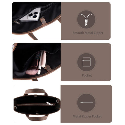 Valliro Leren Tote Tas