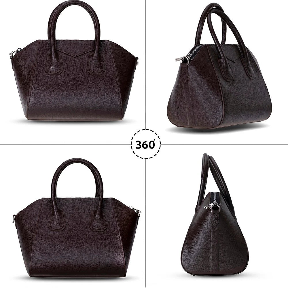 Lorenza leren damestas, middelgroot