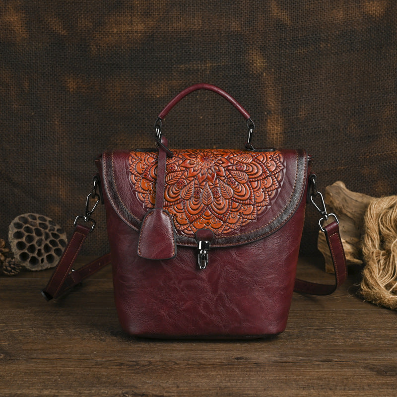 Dames Bucket Bag Van Imitatieleer Hand- En Crossbodytas