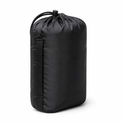 Opvouwbare regenponcho met capuchon voor een 50L-rugzak