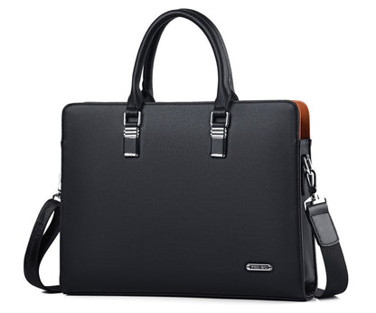 Laptoptas met leren look voor laptops van 13 tot 16 inch