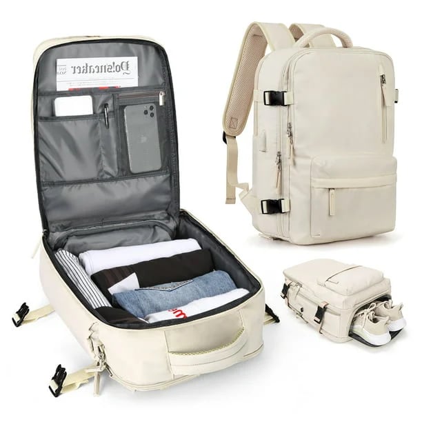 Dames reisrugzak van 35 liter met USB-aansluiting