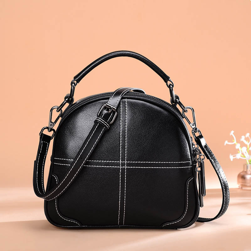Compacte Leren Handtas Voor Dames