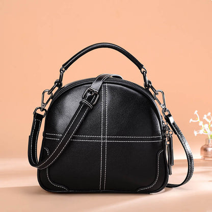 Compacte Leren Handtas Voor Dames