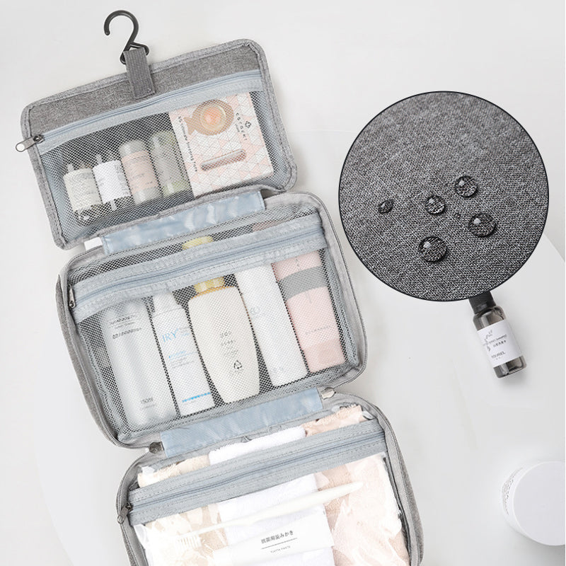 Reisorganizer voor cosmetica en make-up met praktische opbergruimte