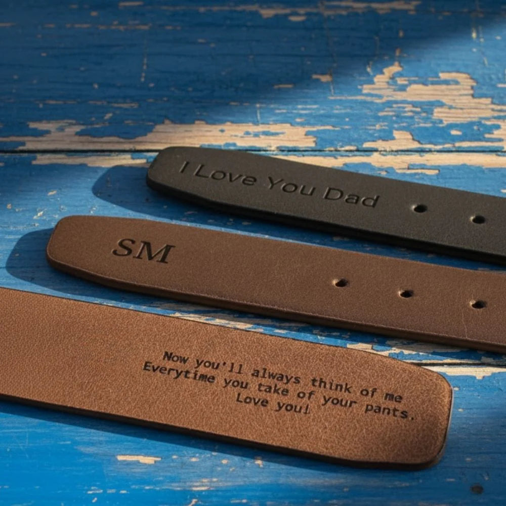 Sport Man leren herenriem