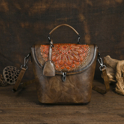 Dames Bucket Bag Van Imitatieleer Hand- En Crossbodytas
