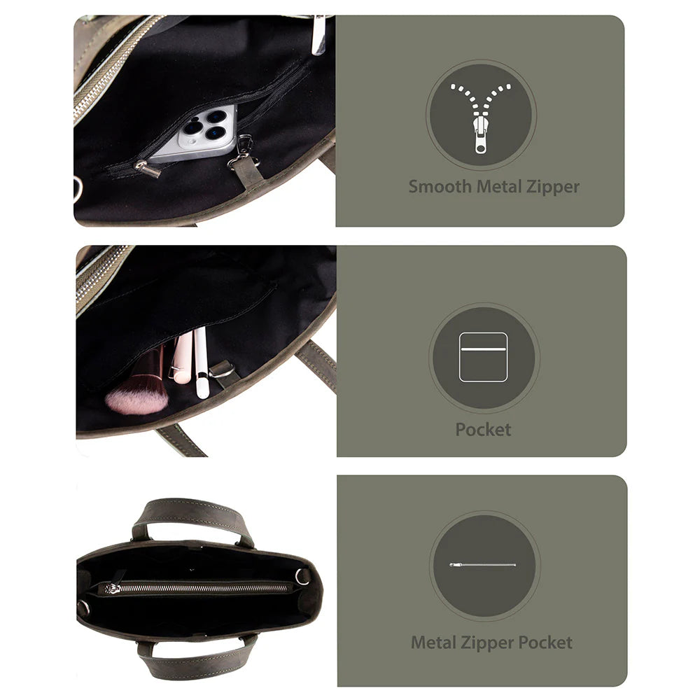 Valliro Leren Tote Tas