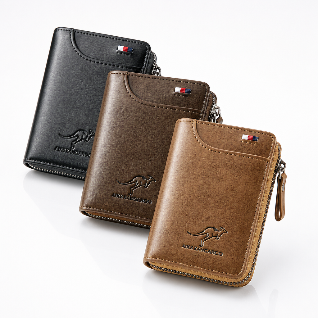 Ritssluiting rondom de RFID-portemonnee