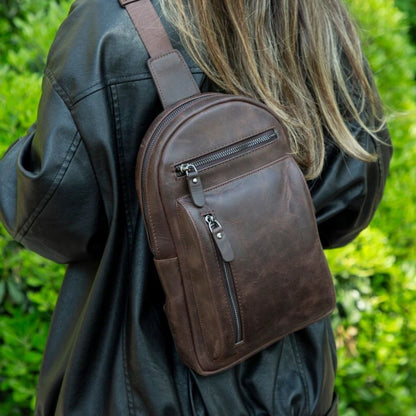 Blake leren crossbodytas