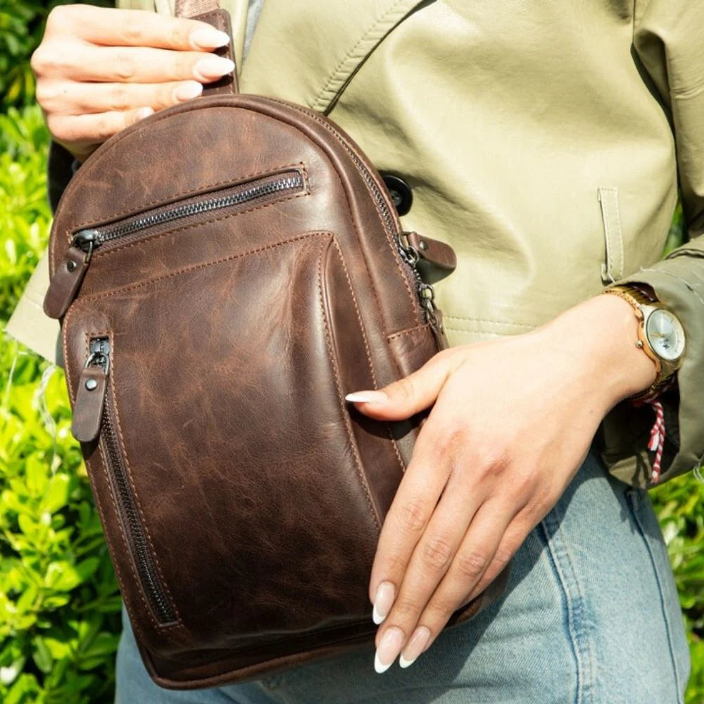 Blake leren crossbodytas