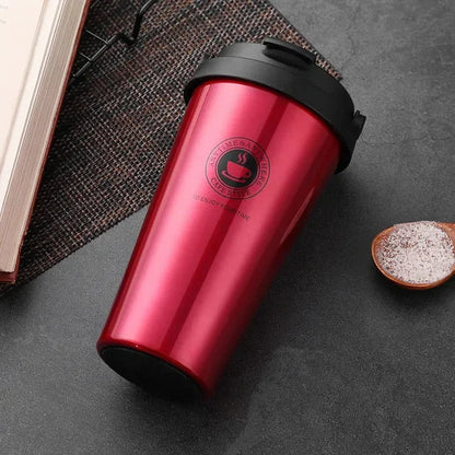 Geïsoleerde RVS Reismok 500 ml met Schuifdeksel