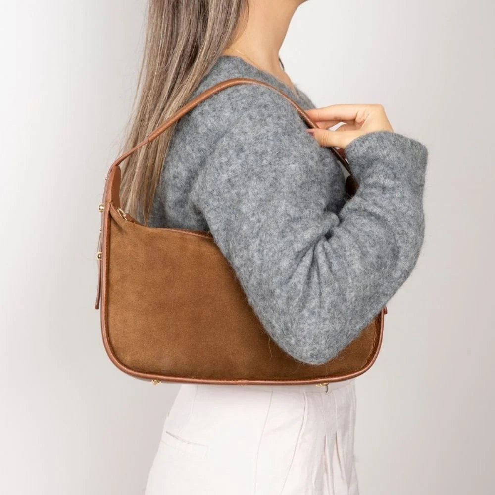 Dolcezza dames tas van suède leer