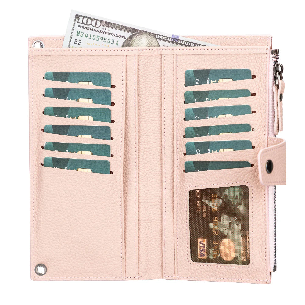 Lozan Leren Crossbody Portemonnee met Riem