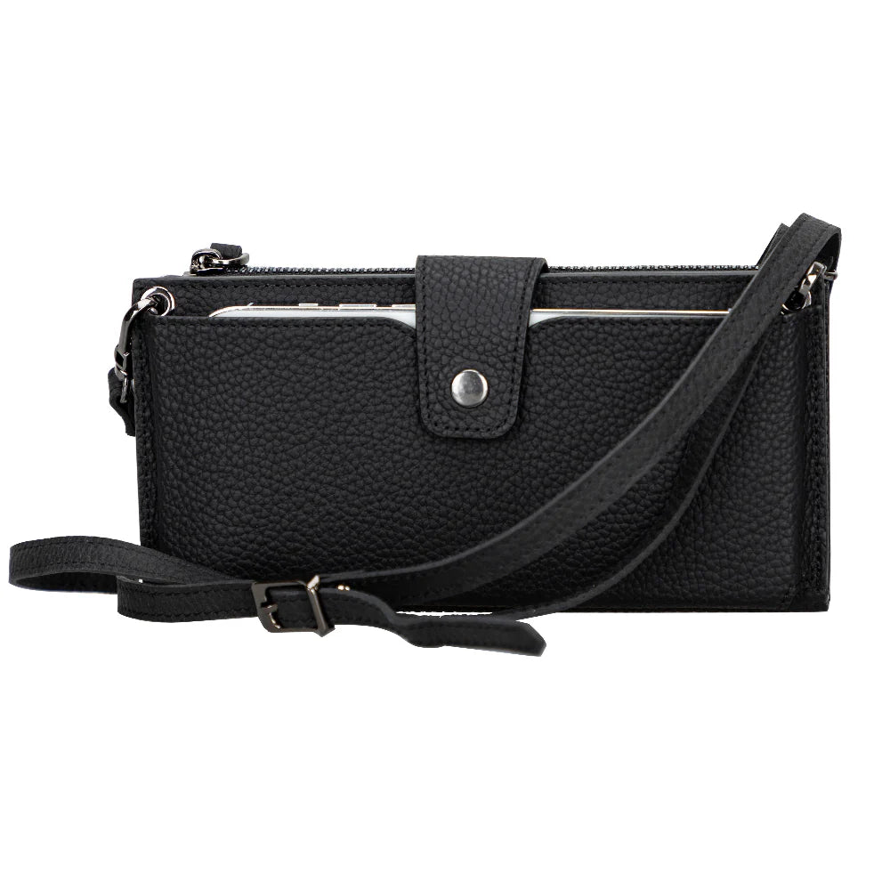 Lozan Leren Crossbody Portemonnee met Riem