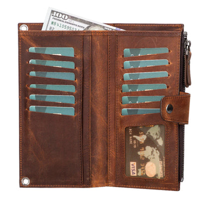 Lozan Leren Crossbody Portemonnee met Riem