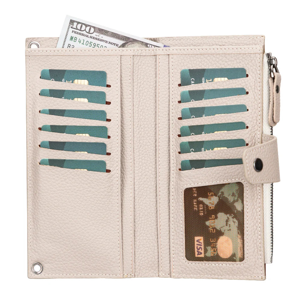 Lozan Leren Crossbody Portemonnee met Riem