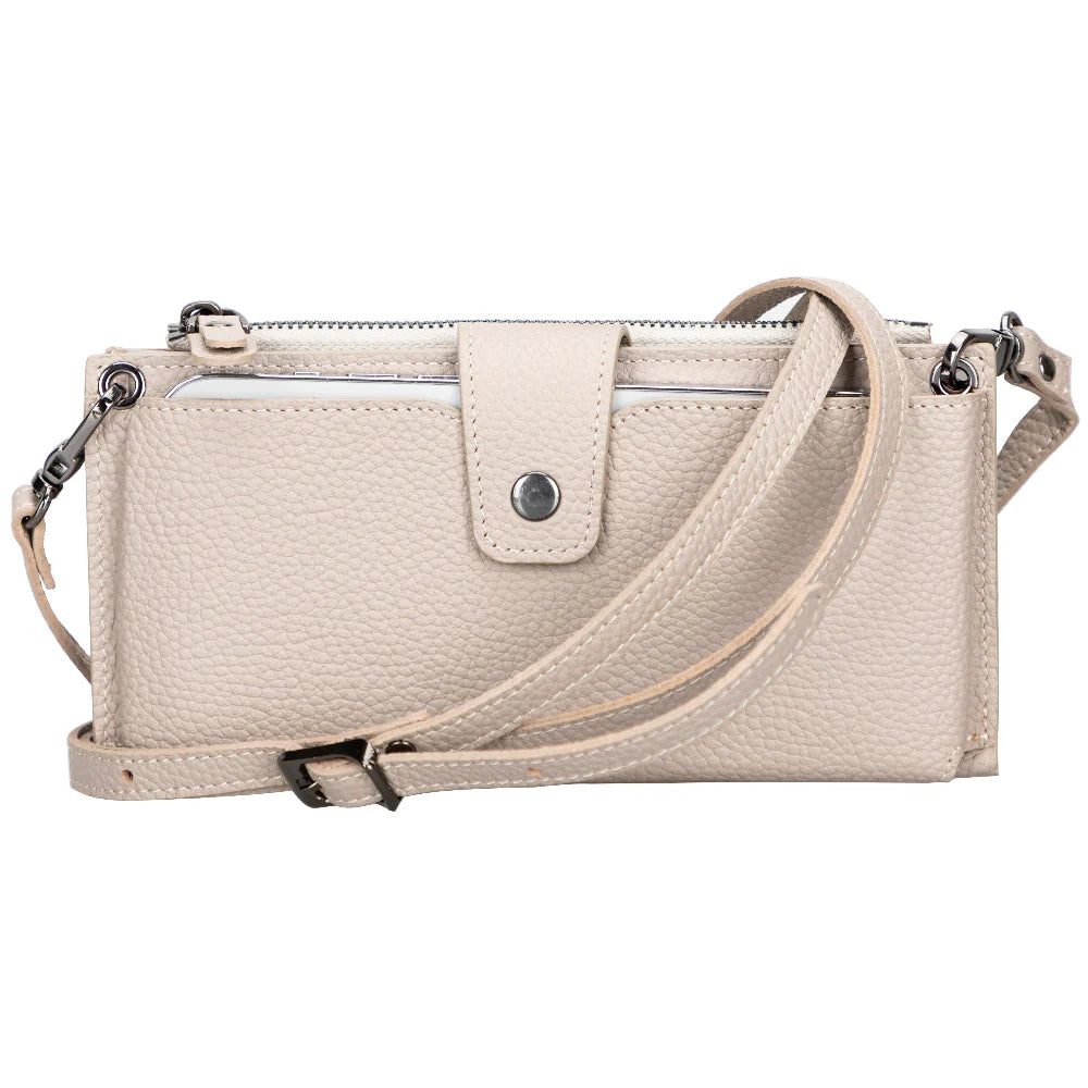 Lozan Leren Crossbody Portemonnee met Riem
