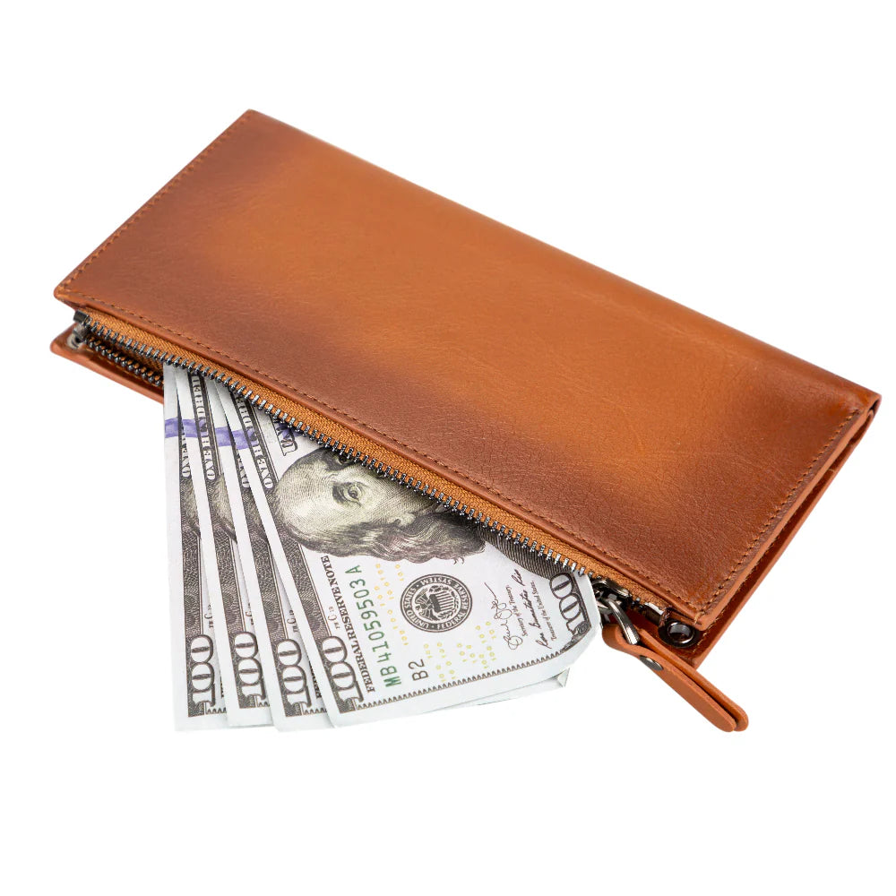 Lozan Leren Crossbody Portemonnee met Riem