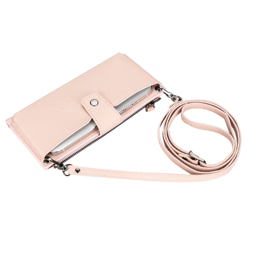 Lozan Leren Crossbody Portemonnee met Riem
