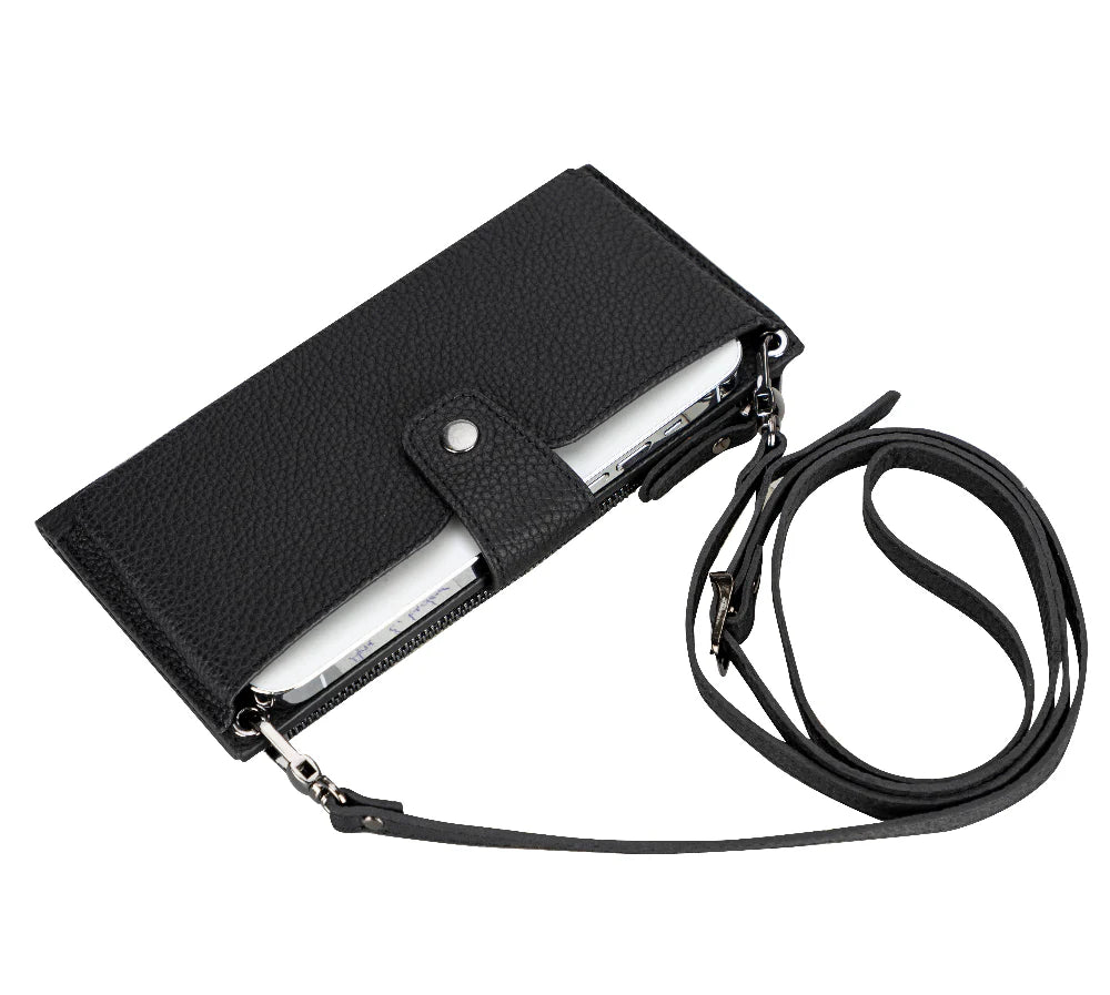 Lozan Leren Crossbody Portemonnee met Riem