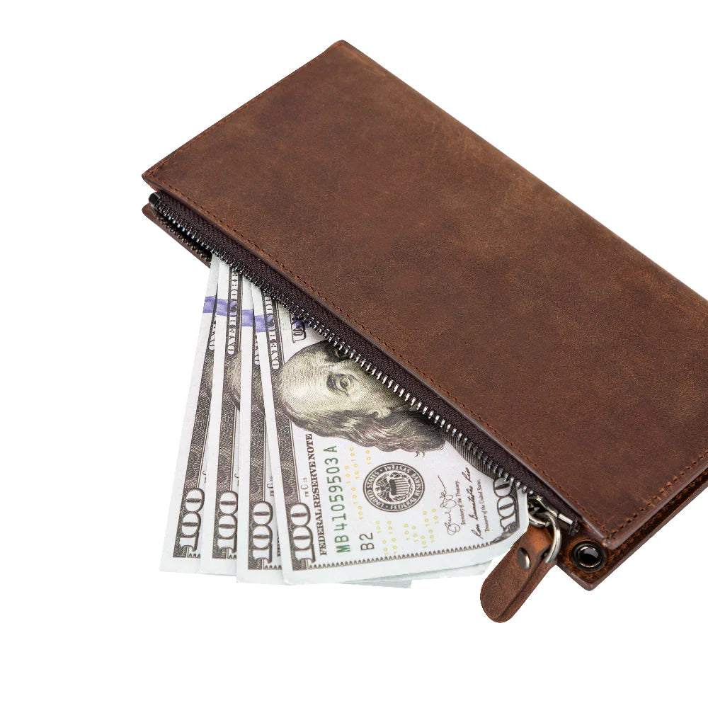 Lozan Leren Crossbody Portemonnee met Riem