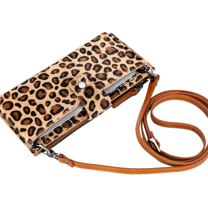 Lozan Leren Crossbody Portemonnee met Riem