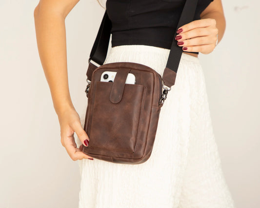 Pisa Leren Crossbody Tas
