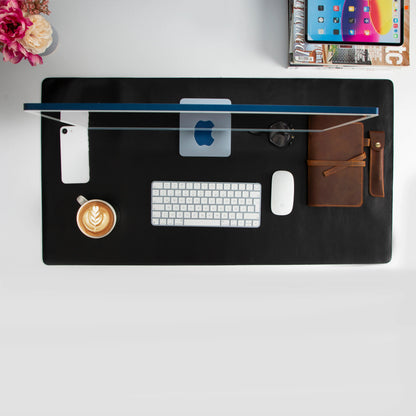 Grote bureaumat van natuurlijk leer