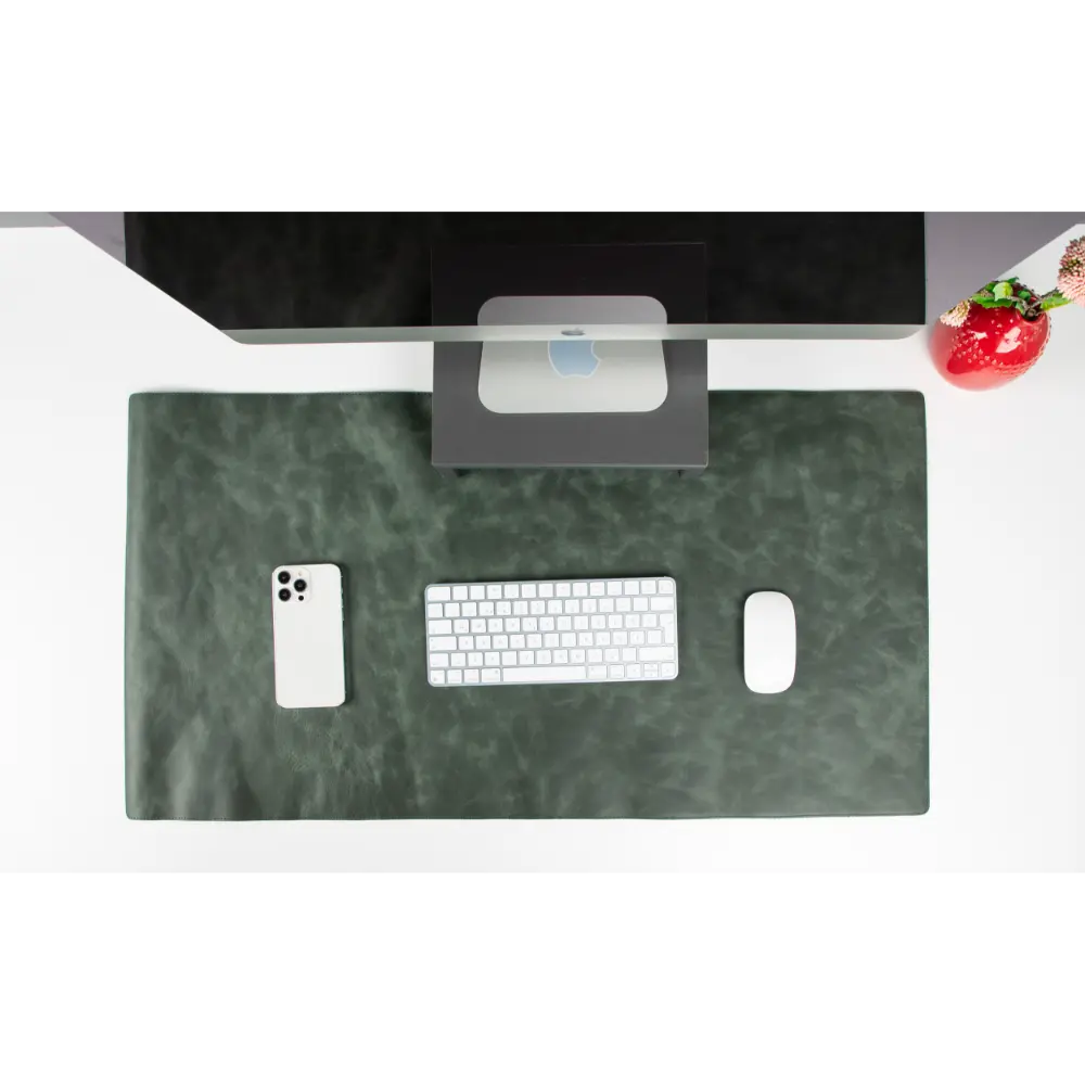 Bureaulegger van natuurlijk leer, medium formaat