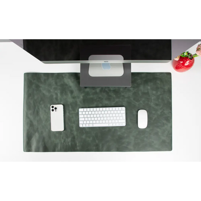 Bureaulegger van natuurlijk leer, medium formaat