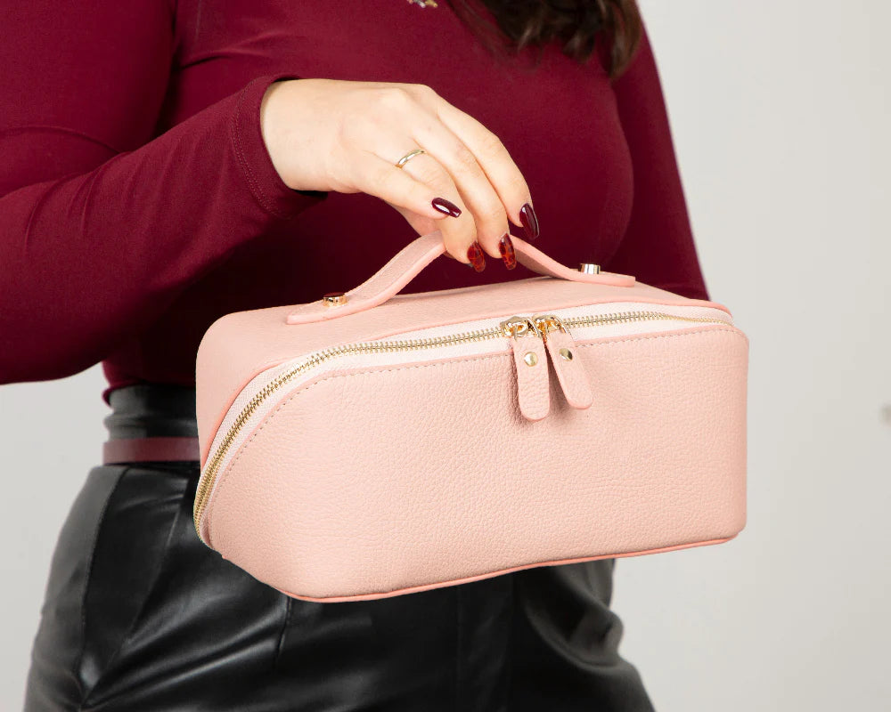 Ella leren make-uppotje