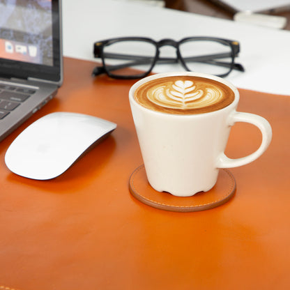 Divine Cup Lederen Onderzetter Set