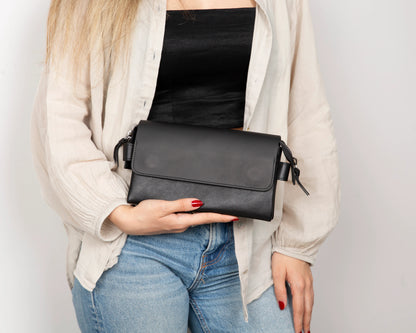 Prestige leren clutch tas