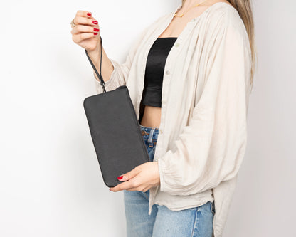 Majeste leren clutch tas