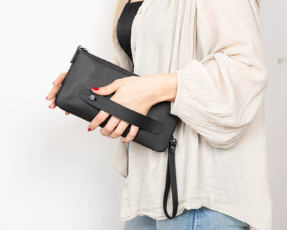 Majeste leren clutch tas