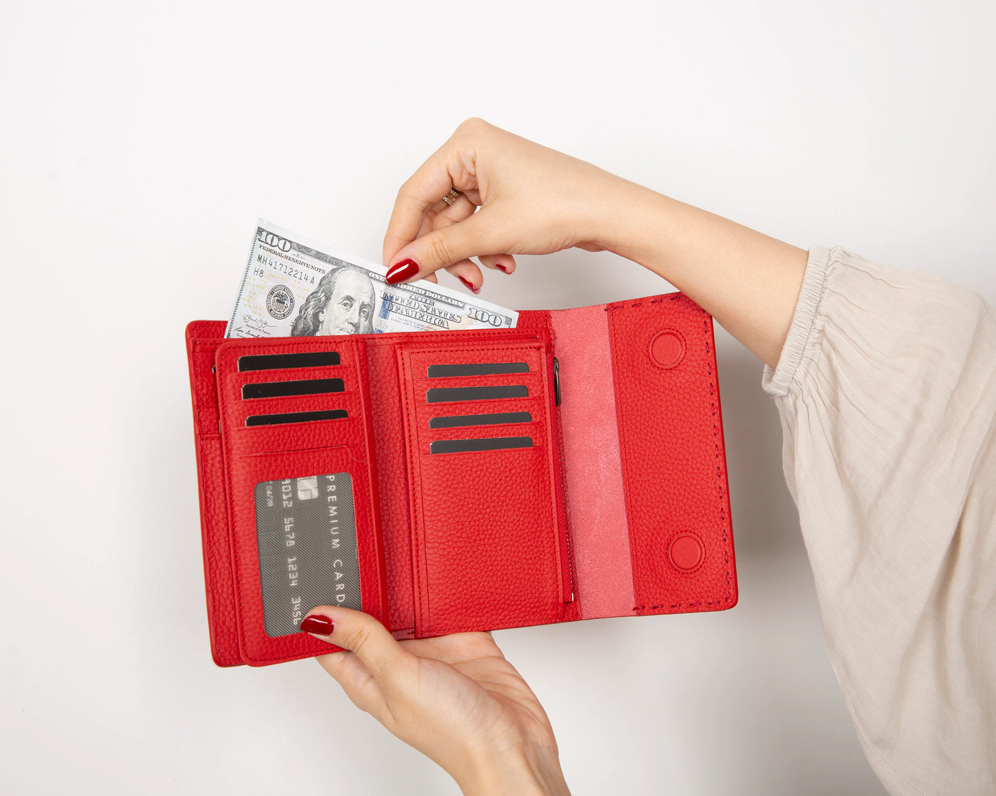 Linea Leren Dames Portemonnee