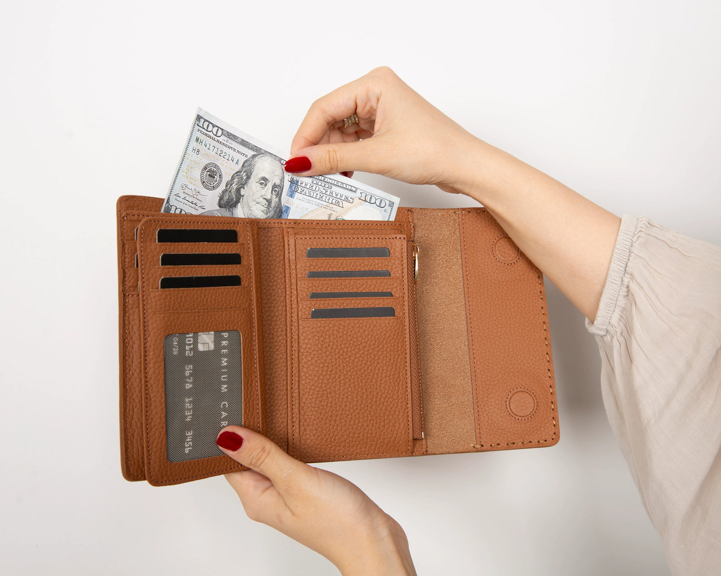 Linea Leren Dames Portemonnee