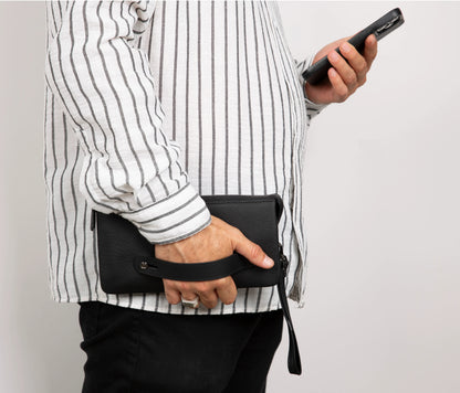 Prestige leren clutch tas