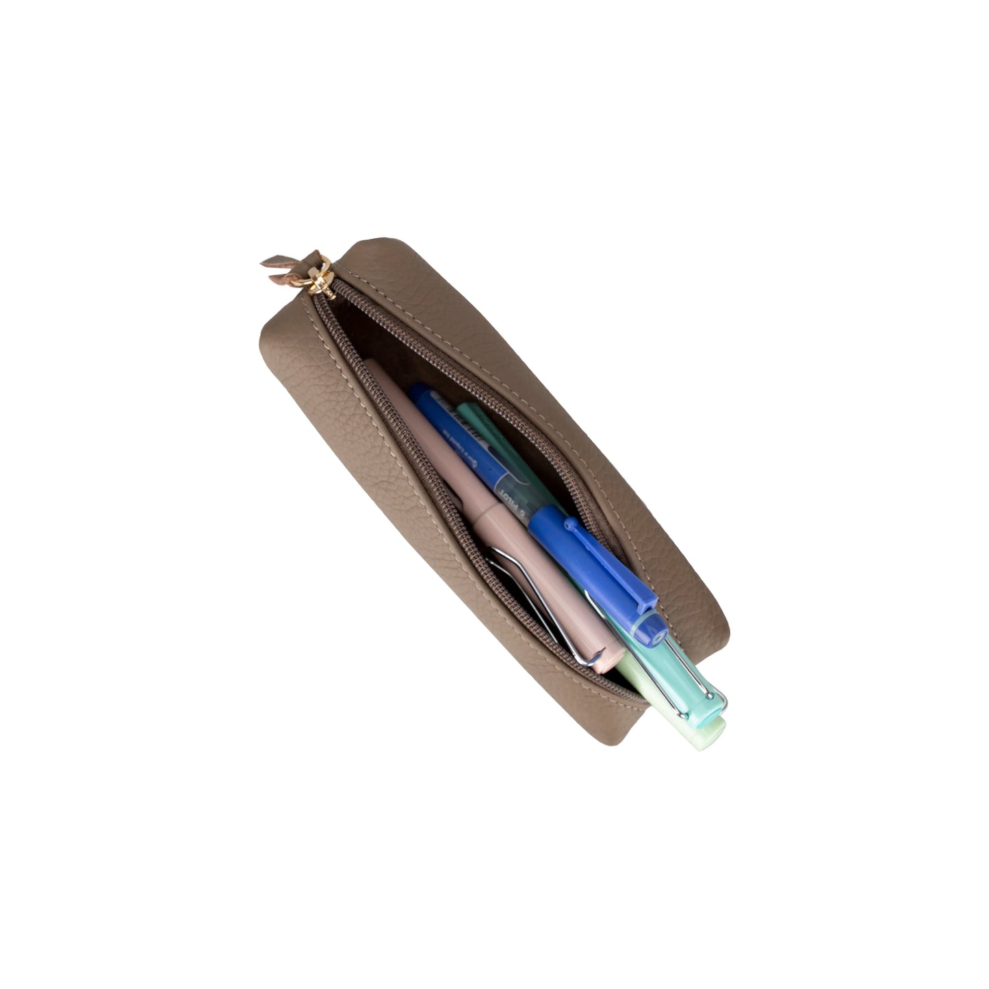 Multibox leren etui voor potloden