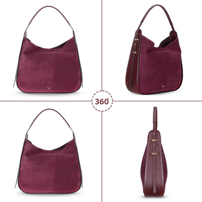 Carina suède lederen damestas