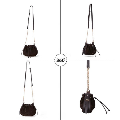 Valentina Dames Suède Leren Tas