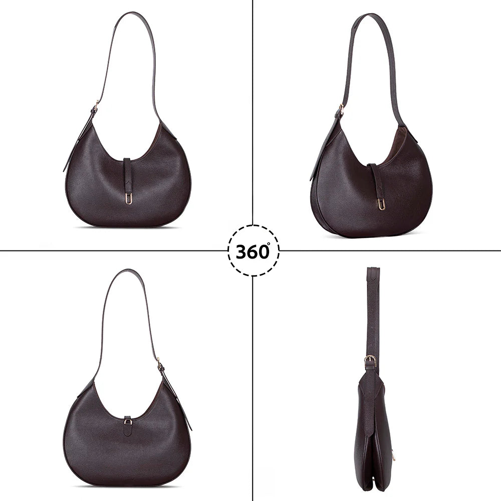 Rosa Dames Leren Tas