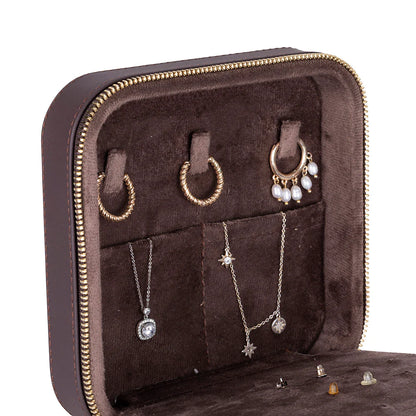 Amanda leren sieradendoos, groot