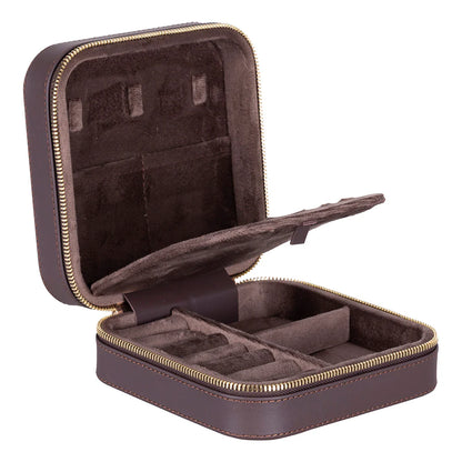 Amanda leren sieradendoos, groot