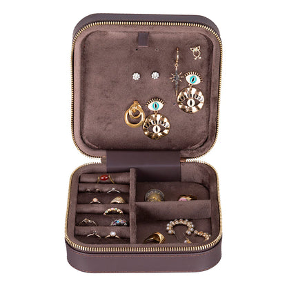 Amanda leren sieradendoos, groot