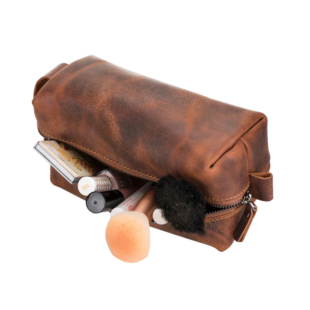 Eve Lederen Dopp Kit, Extra Groot